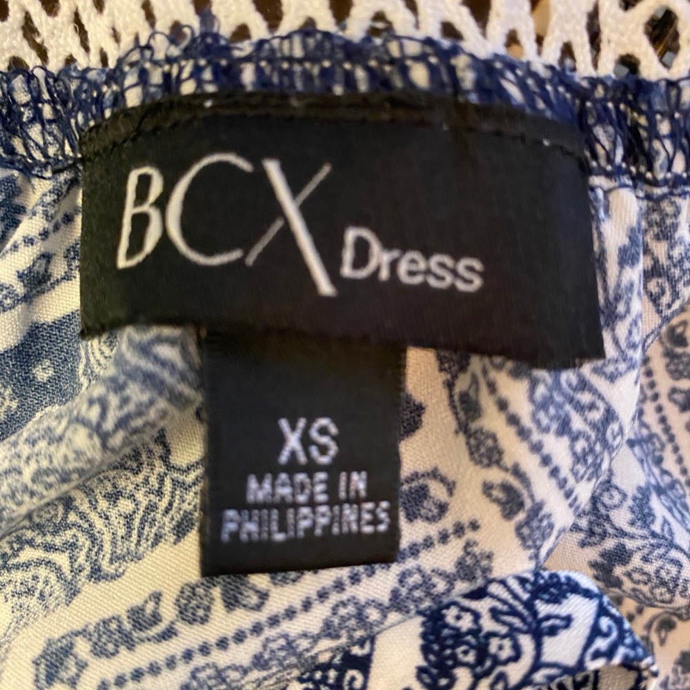 Blue & White Patterned Dress - Picture 3 of 3
